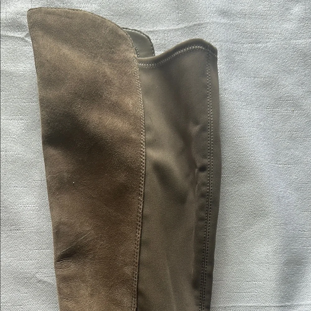 Vince Camuto Tan Over the Knee Boots with Suede Finish